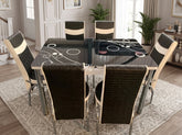Black Bubble Turkish Style Dining Table & Chair