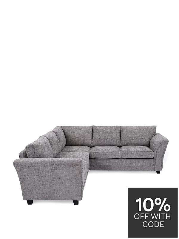 Very Home Dury Chunky Weave Corner Group Sofa