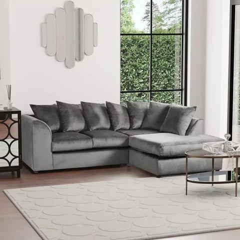 Dylan Sofa Collection: 1-Seater, 2-Seater, 3-Seater, & 5-Seater Options in Plush Crush Chenille and Kensington jumbo cord Fabric – Perfect for Your Home in the UK!
