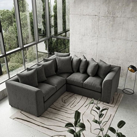 Dylan Sofa Collection: 1-Seater, 2-Seater, 3-Seater, & 5-Seater Options in Plush Crush Chenille and Kensington jumbo cord Fabric – Perfect for Your Home in the UK!