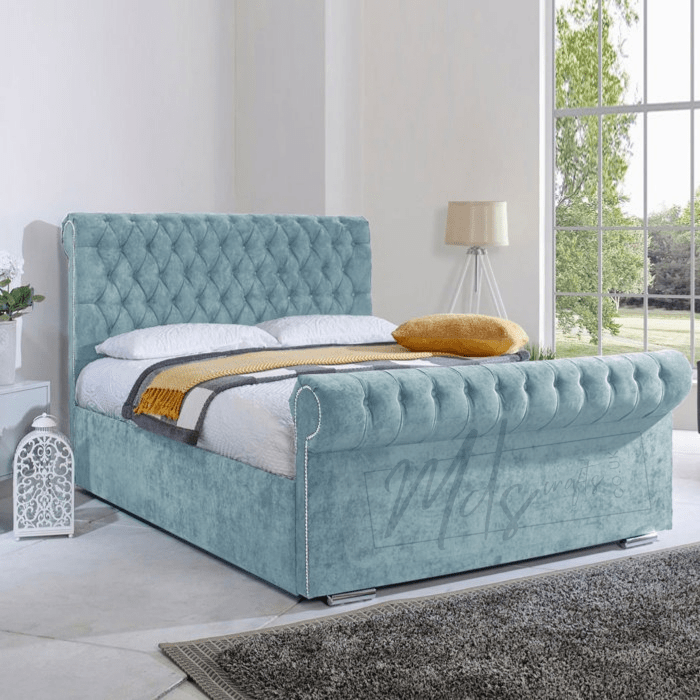 Elegant Sleigh Bed – A Timeless Classic for Your Bedroom Sanctuary