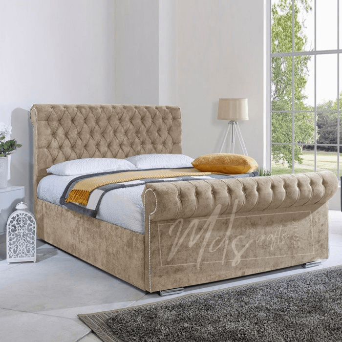 Elegant Sleigh Bed – A Timeless Classic for Your Bedroom Sanctuary