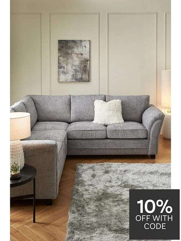 Very Home Dury Chunky Weave Corner Group Sofa