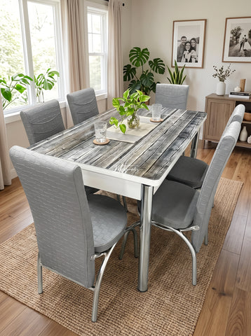 Rusty Grey Turkish Style Dining Table & Chair