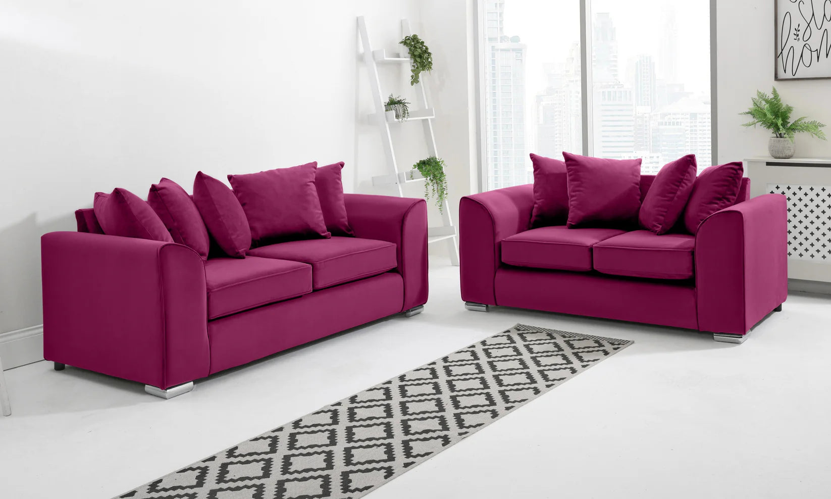 Dylan Sofa Collection: 1-Seater, 2-Seater, 3-Seater, & 5-Seater Options in Plush Crush Chenille and Kensington jumbo cord Fabric – Perfect for Your Home in the UK!