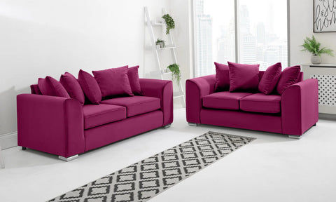 Dylan Sofa Collection: 1-Seater, 2-Seater, 3-Seater, & 5-Seater Options in Plush Crush Chenille and Kensington jumbo cord Fabric – Perfect for Your Home in the UK!