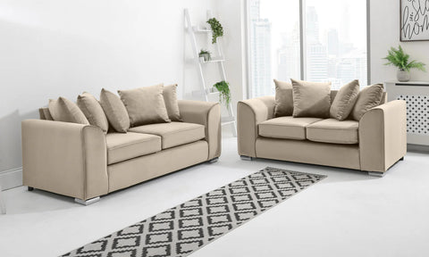 Dylan Sofa Collection: 1-Seater, 2-Seater, 3-Seater, & 5-Seater Options in Plush Crush Chenille and Kensington jumbo cord Fabric – Perfect for Your Home in the UK!