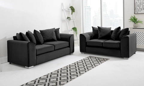 Dylan Sofa Collection: 1-Seater, 2-Seater, 3-Seater, & 5-Seater Options in Plush Crush Chenille and Kensington jumbo cord Fabric – Perfect for Your Home in the UK!
