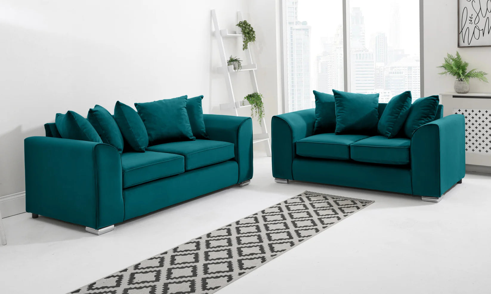 Dylan Sofa Collection: 1-Seater, 2-Seater, 3-Seater, & 5-Seater Options in Plush Crush Chenille and Kensington jumbo cord Fabric – Perfect for Your Home in the UK!