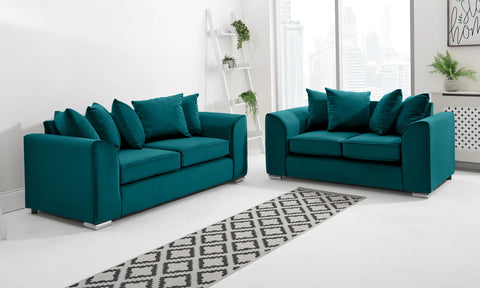 Dylan Sofa Collection: 1-Seater, 2-Seater, 3-Seater, & 5-Seater Options in Plush Crush Chenille and Kensington jumbo cord Fabric – Perfect for Your Home in the UK!