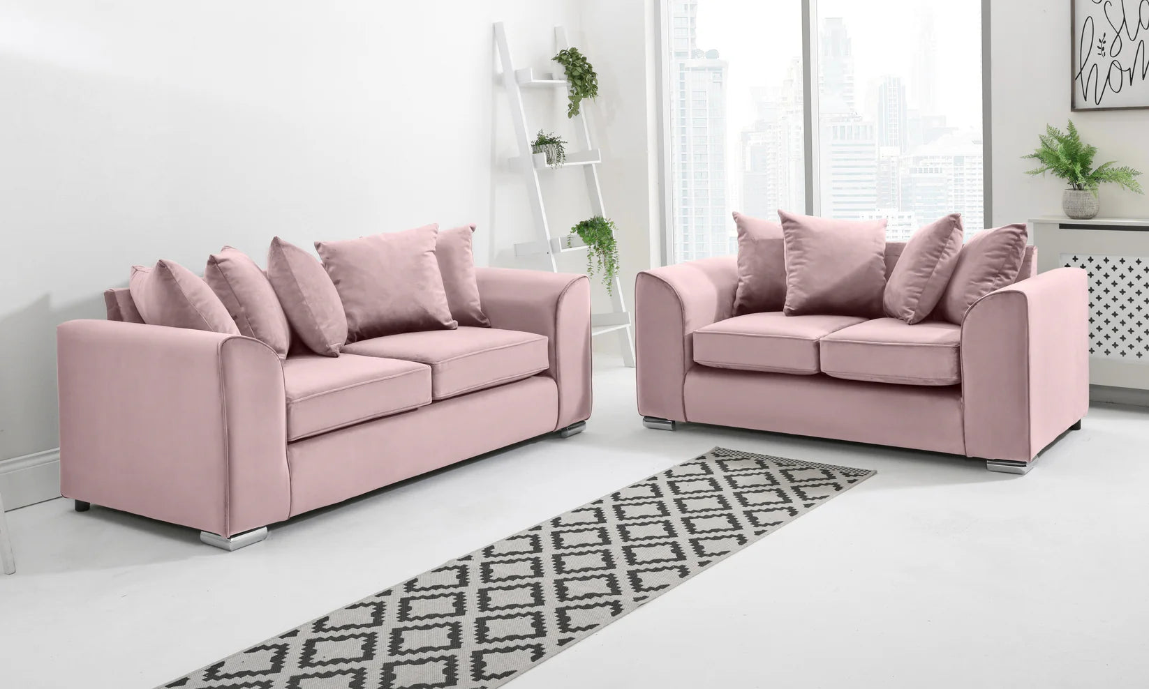 Dylan Sofa Collection: 1-Seater, 2-Seater, 3-Seater, & 5-Seater Options in Plush Crush Chenille and Kensington jumbo cord Fabric – Perfect for Your Home in the UK!