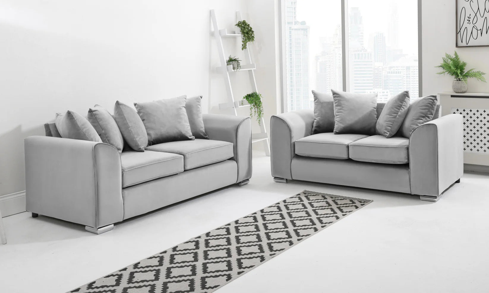Dylan Sofa Collection: 1-Seater, 2-Seater, 3-Seater, & 5-Seater Options in Plush Crush Chenille and Kensington jumbo cord Fabric – Perfect for Your Home in the UK!