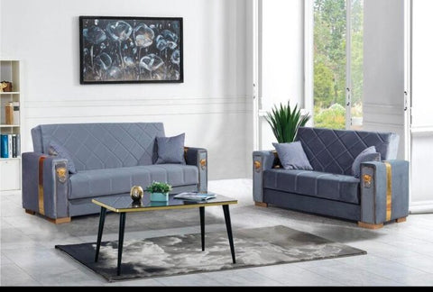 LION SOFA BLACK AND GOLD