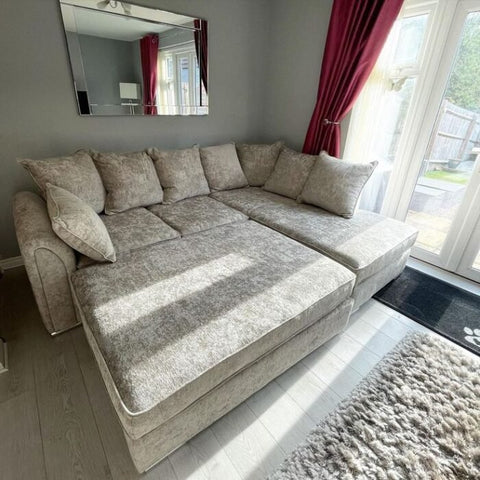 Chiswick corner sofa with large stool left/right handed