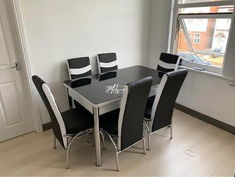 WHITE BUBBLE DİNİNG TABLE SET