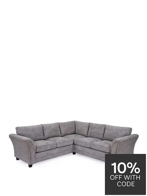 Very Home Dury Chunky Weave Corner Group Sofa
