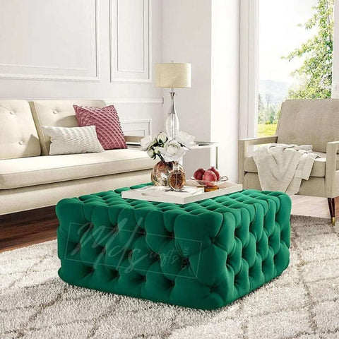 Elegant Chesterfield Footstool – Timeless Style & Comfort for Your Home!