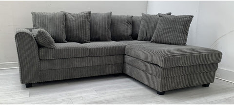 Dylan Sofa Collection: 1-Seater, 2-Seater, 3-Seater, & 5-Seater Options in Plush Crush Chenille and Kensington jumbo cord Fabric – Perfect for Your Home in the UK!