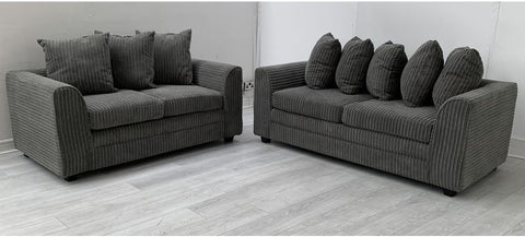 Dylan Sofa Collection: 1-Seater, 2-Seater, 3-Seater, & 5-Seater Options in Plush Crush Chenille and Kensington jumbo cord Fabric – Perfect for Your Home in the UK!