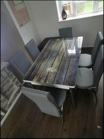 Rusty Grey Turkish Style Dining Table & Chair
